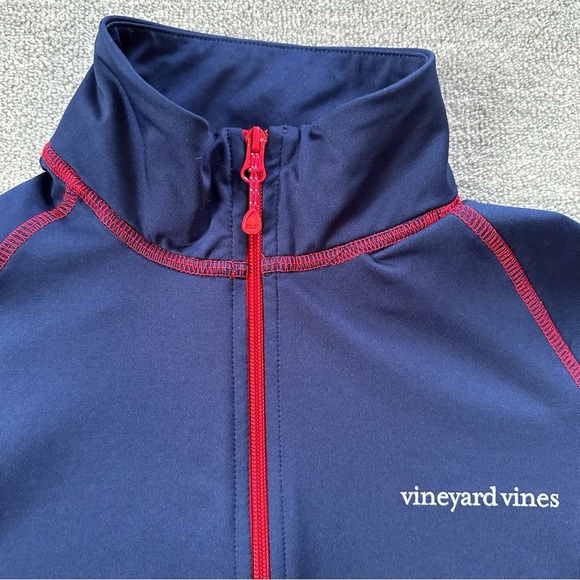Vineyard Vines Navy Zip-Up Performance Jacket - Picture 4 of 7